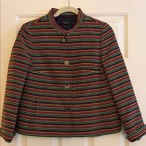 Talbots Vibrant Striped Women's Blazer